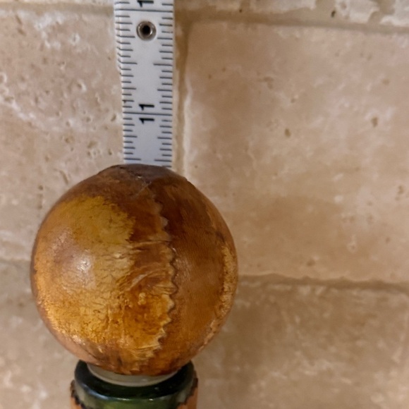 Venezia Italian leather-wrapped liquor decanter or bottle - Vintage - Picture 2 of 5